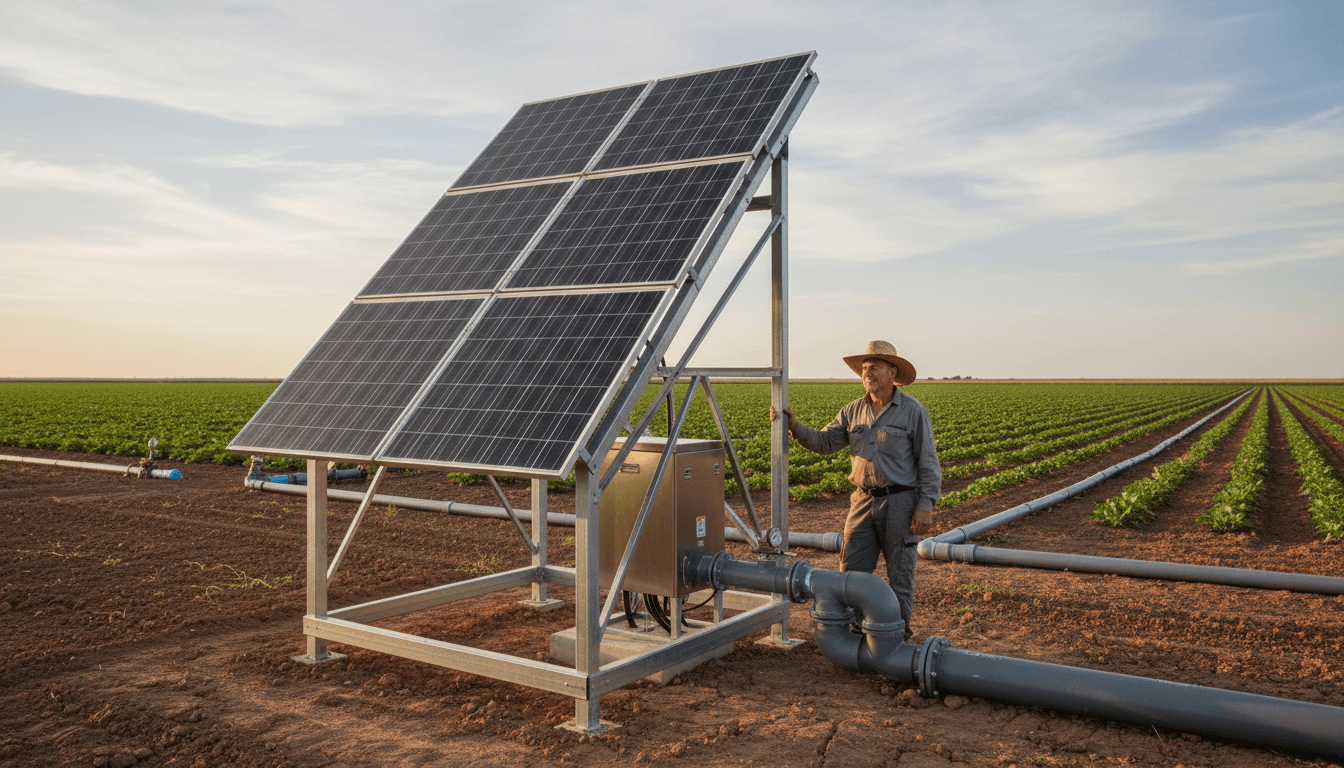 Système de pompage solaire pour l'agriculture